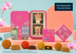 Hotel Indigo Singapore Katong Mid autumn Mooncake 2026 Pink Display Box Premium Series
