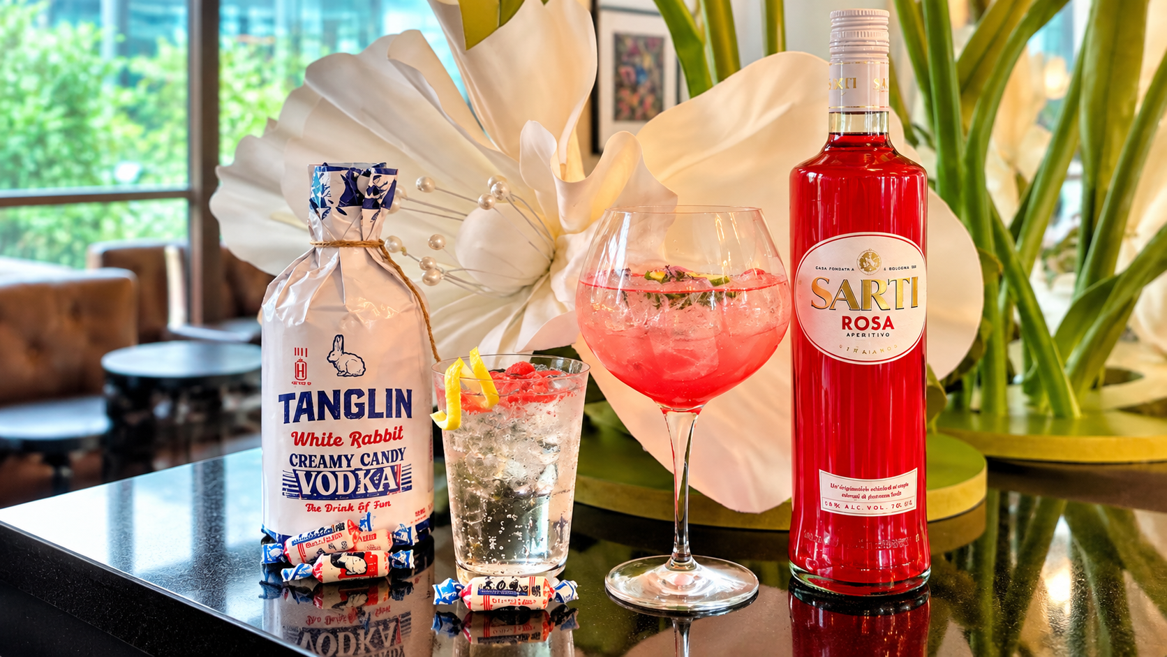1-for-1 October Cocktail Promotions, Sarti Rosa Spritz and Tanglin White Rabbit Vodka